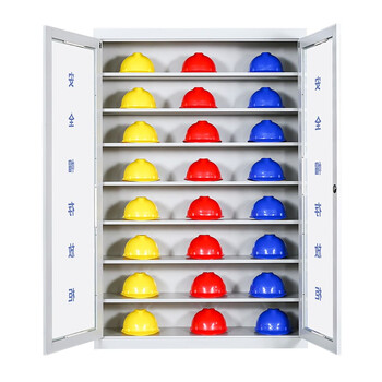 盛悦欣美 1800*1200*360 放40顶安全帽柜工地车间安全帽存放柜架安全帽摆放柜安全帽工具柜