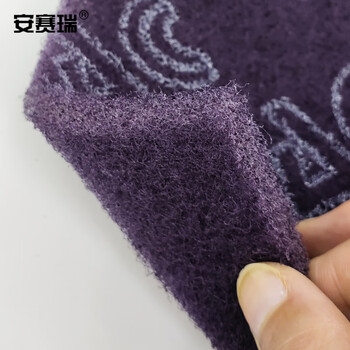 安赛瑞 工业百洁布 木工表面清洁抛光去毛刺 除锈拉丝布 长20CM宽10CM60片紫色 27305