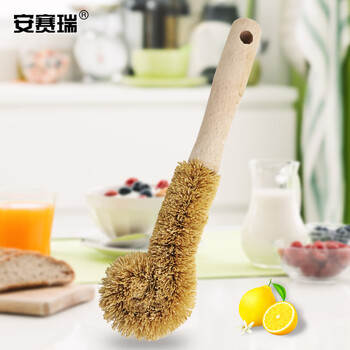 安赛瑞 椰棕丝洗杯刷 厨房用刷玻璃杯清洁刷 木柄洗锅刷 清洁用品27357
