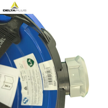 代尔塔（Deltaplus）102018 ABS绝缘安全帽性能1KV-1.5KV 防砸金属喷溅 含下颌带 定做 蓝色 1顶
