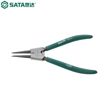 世达（SATA）72012 德式轴用直口卡簧钳7"