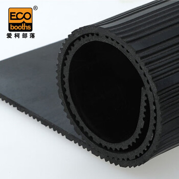 爱柯部落 绝缘垫 20KV绝缘胶垫1×10m×6mm配电室耐高压绝缘橡胶板绝缘胶皮 黑色110279