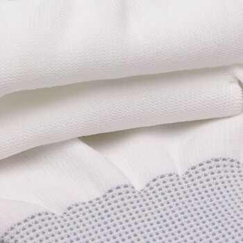 者也 防静电手套 PU涂指无尘车间透气劳保手套 独立包装L号10双