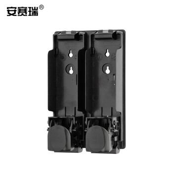 安赛瑞 双头皂液器 手动壁挂双头洗发水沐浴露瓶 洗手液瓶按压卫生间 350ML×2 710092