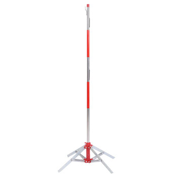 益美得 LH6052 支架电力安全围网围栏杆警示带立柱不锈钢隔离栏 H形 插地支架  2只/组