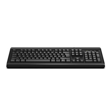 双飞燕（A4TECH) KB-8A 有线键盘 办公打字专用台式电脑笔记本外接薄膜键盘 USB接口 黑色