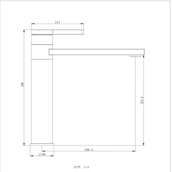 SBTOOR 面盆龙头 冷热水台上脸盆洗手盆龙头 卫生间单孔水龙头 8819 加高款黑色（定制）