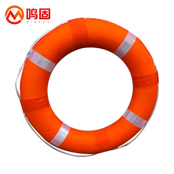 鸣固 防汛成人救生圈 泡沫救生圈船用海上工作救生圈 专业救生浮圈实心游泳泡沫圈