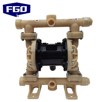 FGO 气动隔膜泵耐强腐蚀 氟塑料PVDF+F46特氟龙 DN25A 1寸 9m³