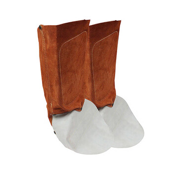 威特仕 44-7112 护腿脚盖足部与腿部防金属飞溅电焊用牛皮护腿脚盖定做 1副