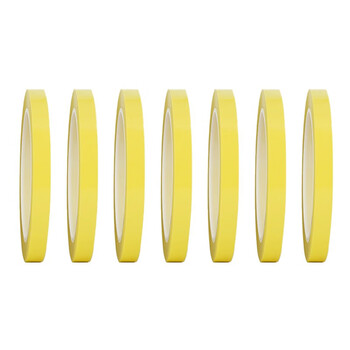筑采 ZHUCAI 胶带 02黄色 5S彩色胶带定置线1CM宽x66米定位标识划线胶带酒店厨房 7卷1组 2组起售 1组价
