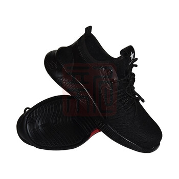 SAFEMAN君御 K4023 防砸防穿刺针织透气超轻安全鞋一双 黑色 41