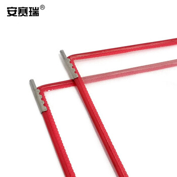 安赛瑞 磁吸式壁挂文件展示架 壁挂式翻页文件架 彩色文件夹展示架 壁挂式流程文件架（红） 12276