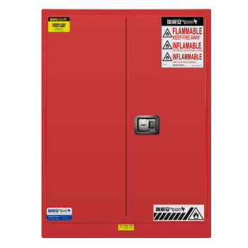 固耐安 可燃品安全柜 化学品防火柜 45加仑 红色 双门 双锁结构