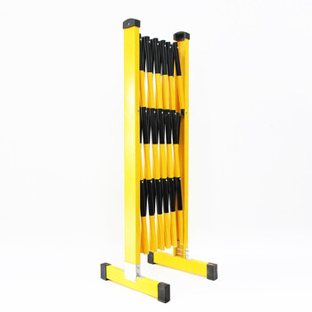 凌科朔(LINKSHIRE) 围栏围挡绝缘伸缩围栏电力施工围栏可移动式玻璃钢材质黄黑色管式3米