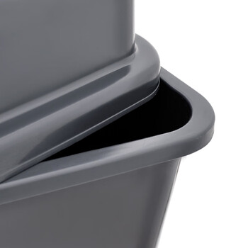 兰诗（LAUTEE）LJT2218  新国标分类摇盖垃圾桶  物业商用垃圾桶 60L黑色-其他垃圾