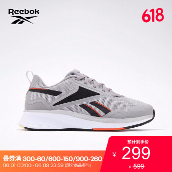 Reebok锐步 运动健身 FUSIUM RUN LITE男女低帮跑步鞋EG9931 EG9929_灰色/黑色/白色 41