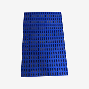 JN JIENBANGONG 塑料托盘 仓库垫板塑胶卡板地台板网格栈板多功能垫板 长方孔蓝色60*30*3cm