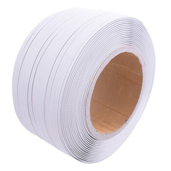 飞尔（FLYER）热熔打包带 PP半自动机用打包带1208型 货物包装带捆扎带 白色 10kg 带宽12×0.8mm【FLJD230】