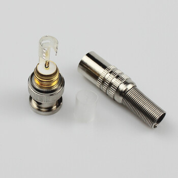 讯浦 2M两兆头BNC/Q9(75-5)视频接头公头 同轴电缆接头DDF射频线连接器10个装XP-BNC-5