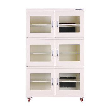 万尊工业级电子防潮柜湿度控制10-20%大容量防潮箱元器件芯片低温干燥箱柜上中下对开门1428升