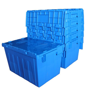 老A LAOA LA155373斜插物流箱周转箱收纳箱帮运箱子储存箱工具箱全新PP料耐酸碱550*375*325