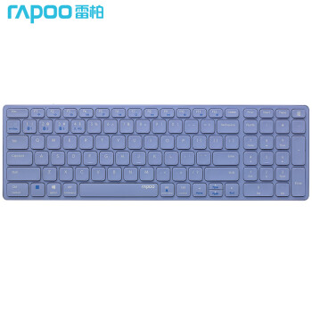 RAPOO 雷柏 E9350G 99键 2.4G蓝牙 双模无线薄膜键盘 紫色 无光