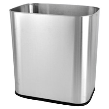兰诗（LAUTEE）LH5037 不锈钢垃圾桶压圈无盖大号 13L