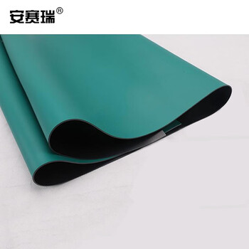 安赛瑞 10KV高压绝缘地垫（1×5m）高压10KV绝缘胶垫配电室绝缘橡胶垫绿色 17339