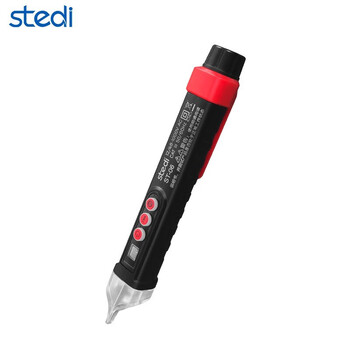 司特力stedi智能测电笔电工家庭用多功能感应验电笔非接触式带LED灯多功能试电笔 ST-06