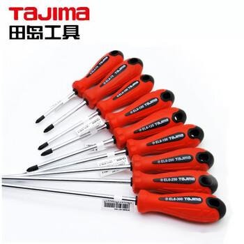 田岛（TAJIMA）EL2.5-75(+)  软胶小型柄十字螺丝 刀螺丝批改锥起子十字工具EL系列 #0*75  1301-0917
