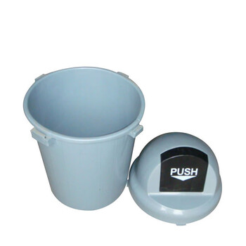 苏识 YJ-A005 环卫垃圾桶 半圆头垃圾桶505*370*780 灰色