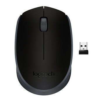 罗技（Logitech）M170 鼠标 无线鼠标 对称鼠标 黑色 带无线2.4G接收器
