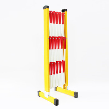 凌科朔(LINKSHIRE) 围栏围挡绝缘伸缩围栏电力施工围栏可移动式玻璃钢材质红白色管式4米