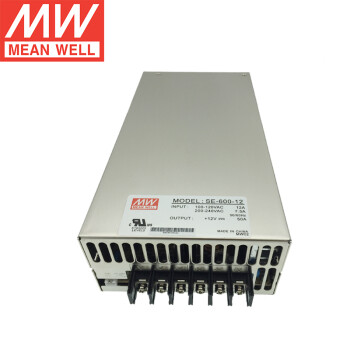 明纬（MEANWELL）SE-600-12 12V单组输出工控机床 明纬开关电源