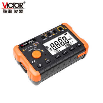 胜利仪器（VICTOR）绝缘电阻测试仪数字摇表兆欧表电工摇表 VC60B+ 标配现货