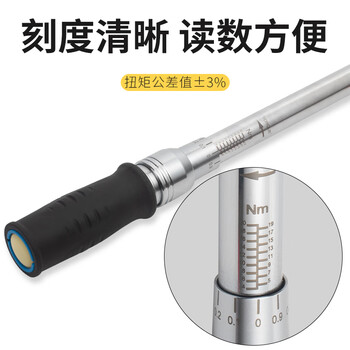 罗宾汉（RUBICON）工业用棘轮扭力扳手R63-2D 力矩扳手可调节双向扳手3/8”预置扭力扳手可调扭矩20-100Nm 