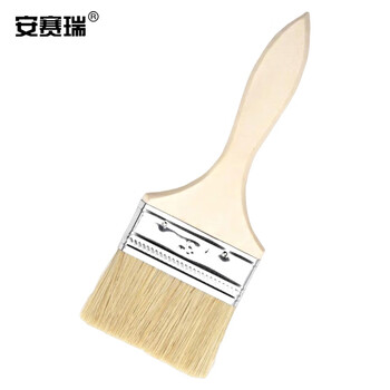 安赛瑞 木质油漆刷油漆刷子 木柄扫灰刷 油刷排笔刷 3寸毛长44mm 20把装 22319
