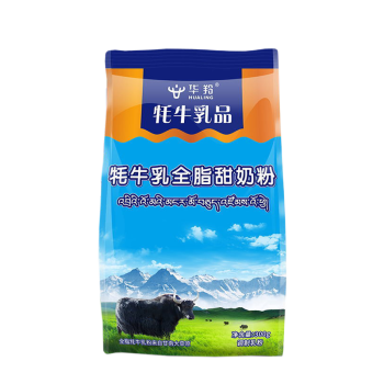 华羚全脂甜奶粉 300g 甘南牦牛乳全脂甜奶粉袋装乳品青少年中老年成人