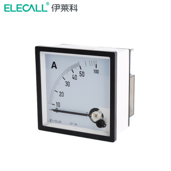 伊莱科(ELECALL)直通式交流电流表 机械指针式电流表直通式交流电表CP-96 黑白色 2A