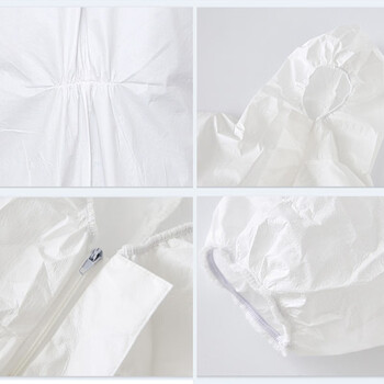 者也（ZYE）一次性连体连帽PP+PE防护服复工隔离服可重复使用双层覆膜 隔离服 2XL码