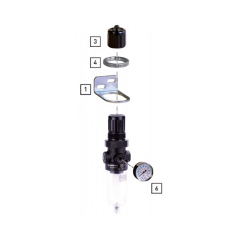 诺冠（Norgren）微型组合套件 通用型过滤器气动减压阀 B07 系列 B07-201-X1EG 接口G1/4