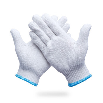 者也（ZYE）防护手套 加厚尼龙手套 棉线细纱加密耐磨工作劳保手套 毛纺棉特一级GYZ600 120双 