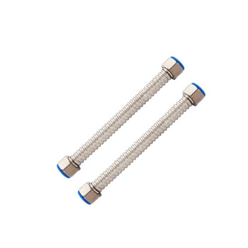 立新求精 恒一不锈钢波纹管4分防爆进水管 50cm长 热水器冷热上进水软管 2根/袋（定制）