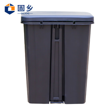 固乡 带盖垃圾箱 分类垃圾桶 室内脚踏双桶果皮箱 可回收干湿分类厨余垃圾 干湿分离（25L厨余垃圾）