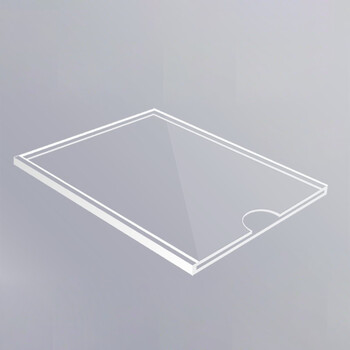 上柯 A1625 亚克力台卡架台牌桌牌A4双面透明T型台签 商务办公台卡 有机玻璃台卡 T型台卡竖款A4(210*297)