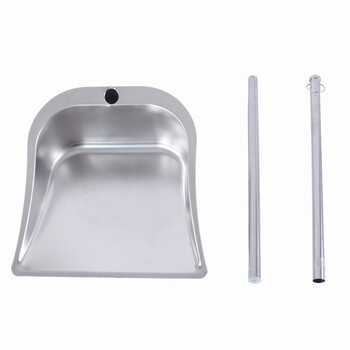 卫洋 WYS086 加厚畚斗不锈钢加厚特厚簸箕户外垃圾铲扫地垃圾灰斗撮子清洁用品单个方形大号