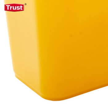 安赛瑞 塑料水桶 方形手提桶 4.7L 物业清洁桶 黄色 5265特耐适Trus企业可定制 710063