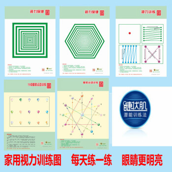 增视图弱视训练远眺图眼肌运动保健视力表新版散装贴图5图