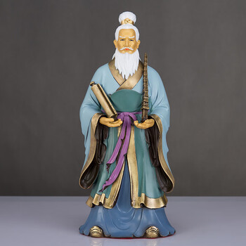 姜太公神像祥狮纯铜姜子牙神像姜尚姜太公铜像家居吕尚姜尚封神榜佛像